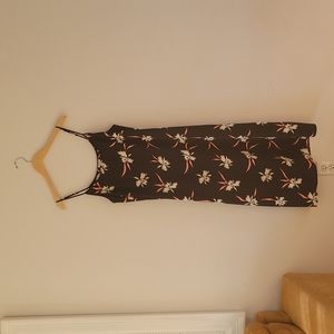 J. Crew Orchid Floral Midi Slip Dress